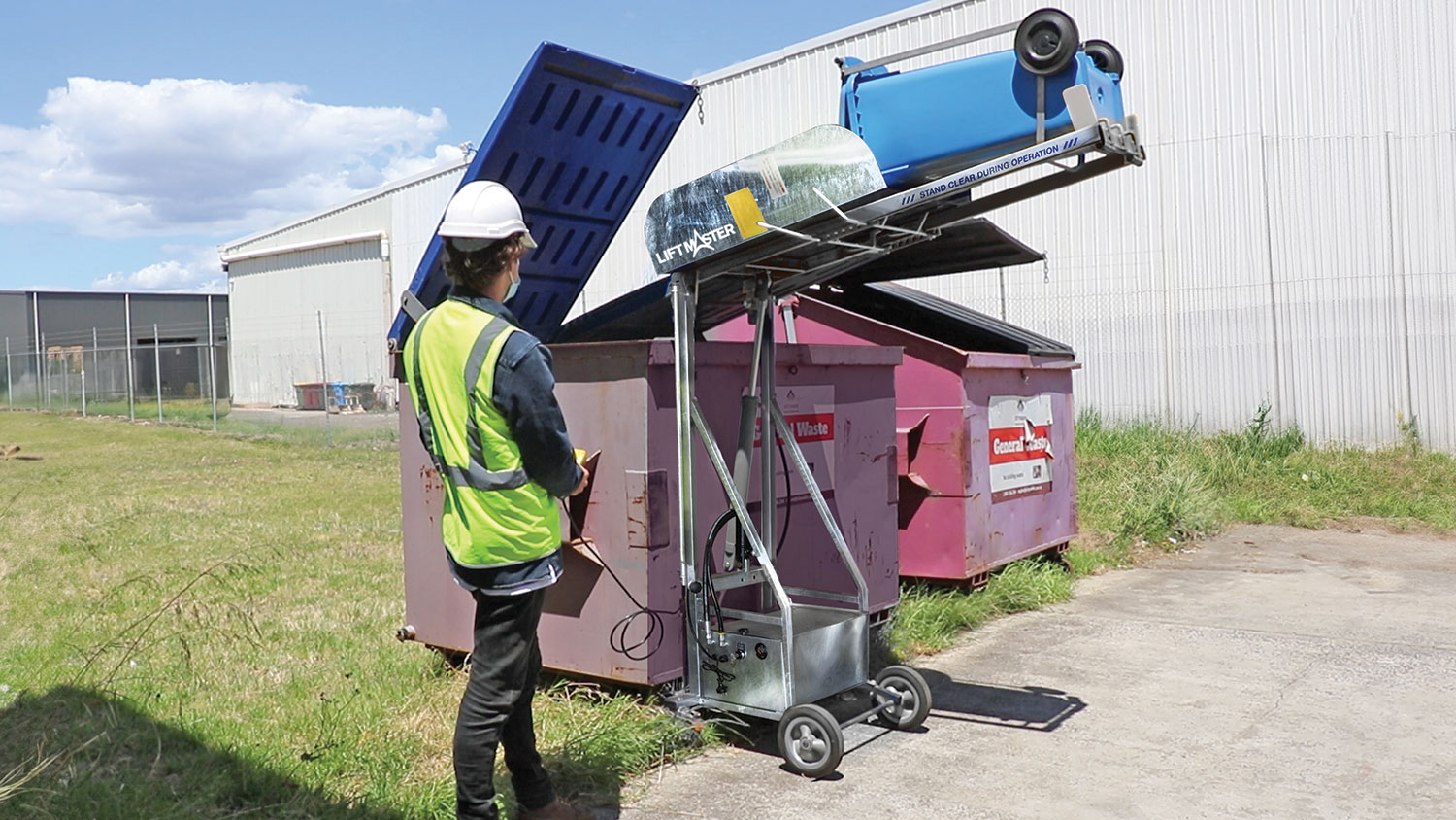 Galvanised Rugged bin lifter upgrade