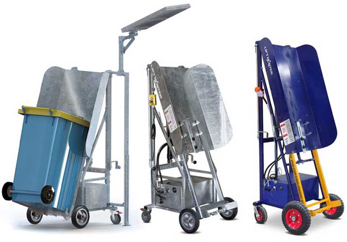 Solar powered, galvanised and the all terrain bin lifters