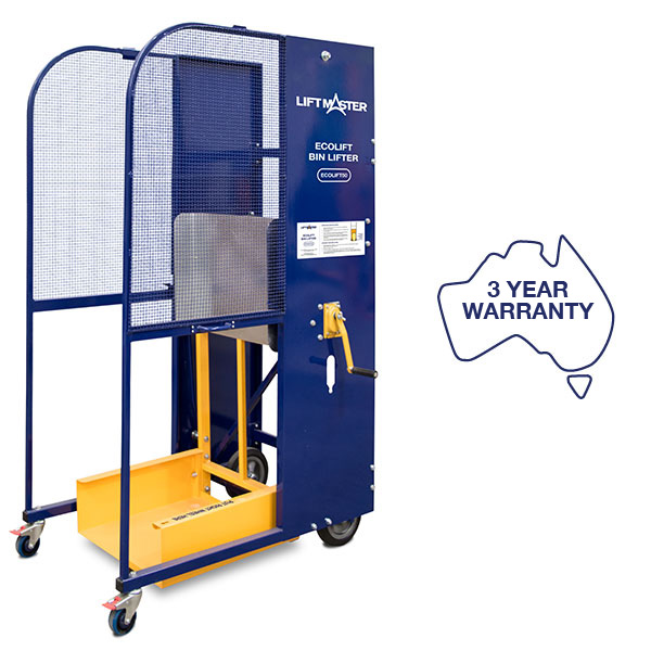 Liftmaster Ecolift crank handle bin lifter and tipper