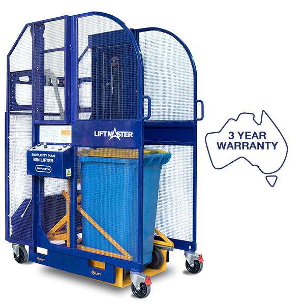 Liftmaster Simplicity Plus powered push-button bin lifter/tipper